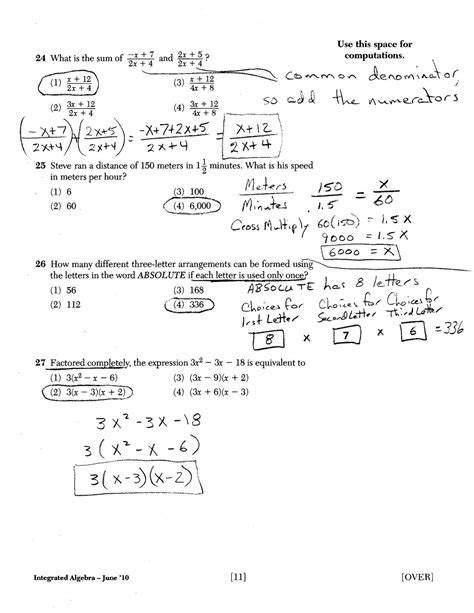Some Key Algebra I Facts and Skills 15. . Algebra 1 regents practice pdf with answers